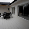 Lame terrasse clipsable Graphyte en polypropylène recyclé – 78 x 19,5 x 3,8 cm - Blanc - Mise en situation