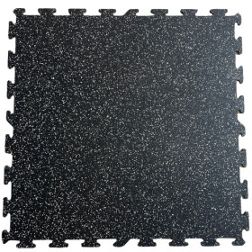 Dalles Puzzle Caoutchouc - 97 x 97 x 0,8 cm - Noir