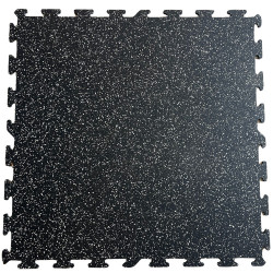Dalles Puzzle Caoutchouc - 97 x 97 x 0,8 cm - Noir