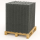 Palette de 4,83 m² Dalles à engazonner 54,5 x 38 x 3,2 cm – Résistance : 170T/m² - Gris anthracite - Qualité Image IA