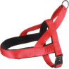 Harnais Noors Abbi pour Chien en nylon avec doublure néoprène – Taille M – Tour de cou 50-65 cm – Rouge