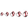 Harnais en Y Toga pour Chien en nylon et rembourrage doux – Taille L – Tour de cou 56 cm - Rouge