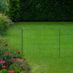 Clôture de protection avec ornements - 76 x 1,6 x 95 cm – Verte - Qualité Image IA
