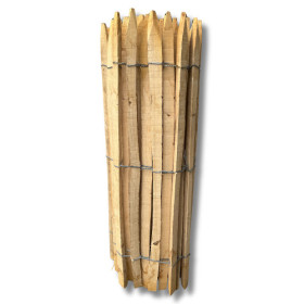 Ganivelle sciée en châtaignier – Hauteur 1 m – Espacement 6/7 cm – Longueur 5 m