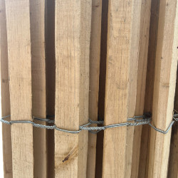 Ganivelle sciée en châtaignier – Hauteur 1,2 m - Espacement 6/7 cm – Longueur 5 m