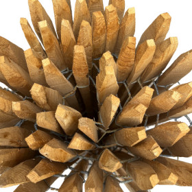 Ganivelle sciée en châtaignier – Hauteur 1.5m - Espacement 4/5 cm - Longueur 5 m