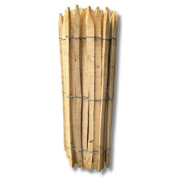 Ganivelle sciée en châtaignier – Hauteur 1 m - Espacement 4/5 cm – Longueur 10 m
