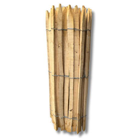 Ganivelle sciée en châtaignier – Hauteur 1 m – Espacement 6/7 cm – Longueur 10 m
