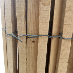 Ganivelle sciée en châtaignier – Hauteur 1 m – Espacement 6/7 cm – Longueur 10 m