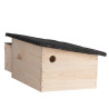 Maison Abri pour hérisson en bois FSC 100 % et toiture en bitume – 27 x 36 x 20 cm