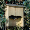 Abri Chauves-souris silhouette en bois FSC 100 % toiture en zinc – 15,5 x 38 x 44,7 cm