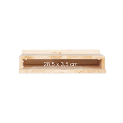 Abri pour chauve-souris en bois brut – 35 x 7,5 x 55 cm