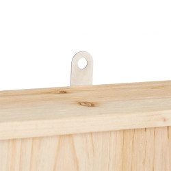 Abri pour chauve-souris en bois brut – 35 x 7,5 x 55 cm