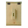 Mangeoire pour écureuil en bois FSC 100 % et plexi et toiture en zinc – 23 x 12,2 x 17,5 cm