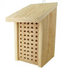 Hôtel pour abeilles solitaires Maya en pin douglas certifié PEFC et épicéa fabriqué en France – 16 x 21 x 30 cm