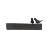 Bain d'oiseaux en terrazzo carré à poser - 31,7 x 31,7 x 12,4 cm – Noir moucheté