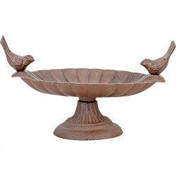 Plateau de graines à oiseaux en fonte  23,5 x 14,5 x 13,1 cm