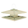 Mangeoire à oiseaux maison japonaise en bois pin FSC 100 % – 39 x 39 x 19 cm