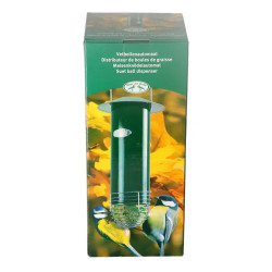Automate à boules de graisse pour oiseaux en acier – H 28,7 cm x diam 12.6 cm