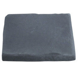 Pavé de terrasse en pierre reconstituée à coller 16 x 16 x 1,8 cm anthracite