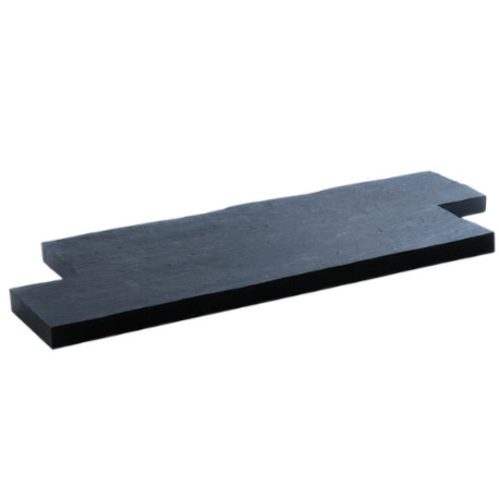 Lame de terrasse en pierre reconstituée champ lisse 80 x 20 x 4 cm schiste