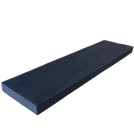 Lame de terrasse en pierre reconstituée anthracite 80 x 20 x 4 cm - aspect schiste chant travaillé Lame de terrasse en pierre reconstituée anthracite 80 x 20 x 4 cm - aspect schiste chant travaillé