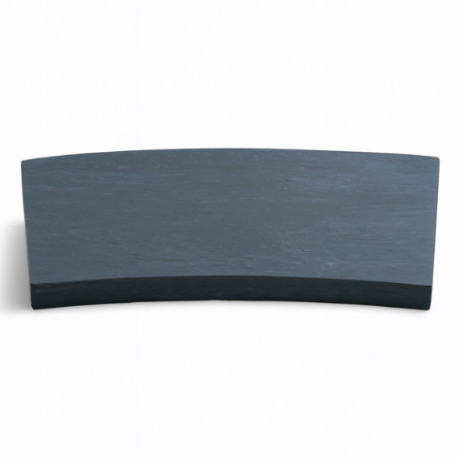 Margelle en pierre reconstituée courbe aspect schiste 46,5 x 40 x 2,5 cm anthracite - Qualité Image IA Margelle en pierre reconstituée courbe aspect schiste 46,5 x 40 x 2,5 cm anthracite - Qualité Image IA