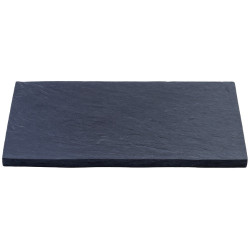 Margelle en pierre reconstituée droite aspect schiste 54 x 30 x 2,5 cm anthracite - Qualité Image IA