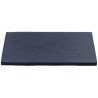 Margelle en pierre reconstituée droite aspect schiste 54 x 30 x 2,5 cm anthracite - Qualité Image IA