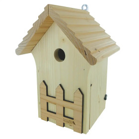 Nichoir Crèche pour mésanges en bois certifié PEFC fabriqué en France – 19 x 16 x 26 cm