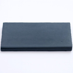 Margelle en pierre reconstituée plate droite 50 x 33 x 4 cm anthracite - Qualité Image IA