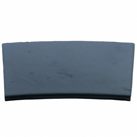 Margelle en pierre reconstituée plate courbe 38 x 30 x 2,5 cm anthracite - Qualité Image IA