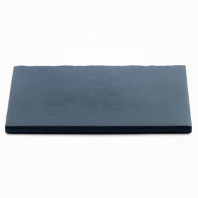 Margelle en pierre reconstituée plate droite 50 x 30 x 2,5 cm anthracite - Qualité Image IA