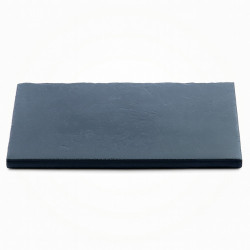 Margelle en pierre reconstituée plate droite 50 x 30 x 2,5 cm anthracite - Qualité Image IA