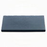 Margelle en pierre reconstituée plate droite 50 x 30 x 2,5 cm anthracite - Qualité Image IA