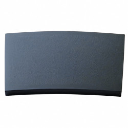 Margelle de piscine en pierre reconstituée courbe aspect granit 45,5 x 30 x 2,5 cm - anthracite  - Qualité Image IA