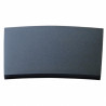 Margelle de piscine en pierre reconstituée courbe aspect granit 45,5 x 30 x 2,5 cm - anthracite  - Qualité Image IA