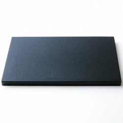 Margelle de piscine en pierre reconstituée droite aspect granit 50 x 30 x 2,5 cm - anthracite - Qualité Image IA