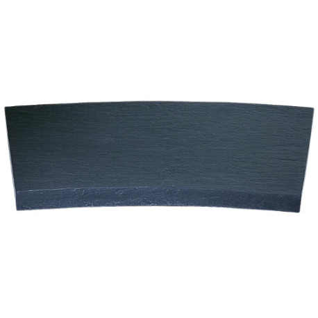 Margelle en pierre reconstituée courbe aspect schiste 54 x 25 x 4 cm anthracite - Qualité Image IA Margelle en pierre reconstituée courbe aspect schiste 54 x 25 x 4 cm anthracite - Qualité Image IA