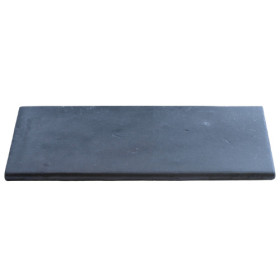 Margelle en pierre reconstituée plate droite 50 x 25 x 2,5 cm  anthracite - Qualité Image IA