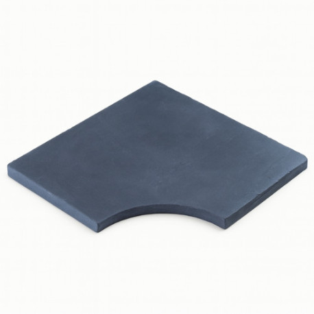 Margelle en pierre reconstituée plate angle rentrant 25 x 25 x 2,5 cm anthracite - Qualité Image IA Margelle en pierre reconstituée plate angle rentrant 25 x 25 x 2,5 cm anthracite - Qualité Image IA