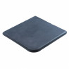 Margelle en pierre reconstituée plate angle sortant 25 x 25 x 2,5 cm anthracite - Qualité Image IA