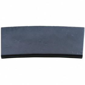 Margelle en pierre reconstituée plate courbe 38 x 25 x 2,5 cm  anthracite - Qualité Image IA