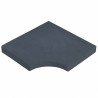 Margelle en pierre reconstituée plate angle rentrant 25 x 25 x 4 cm  anthracite - Qualité Image IA Margelle en pierre reconstituée plate angle rentrant 25 x 25 x 4 cm  anthracite - Qualité Image IA