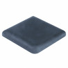 Margelle en pierre reconstituée plate angle sortant 25 x 25 x 4 cm  anthracite - Qualité Image IA