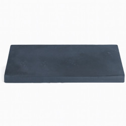 Margelle en pierre reconstituée plate droite 50 x 25 x 4 cm  anthracite - Qualité Image IA