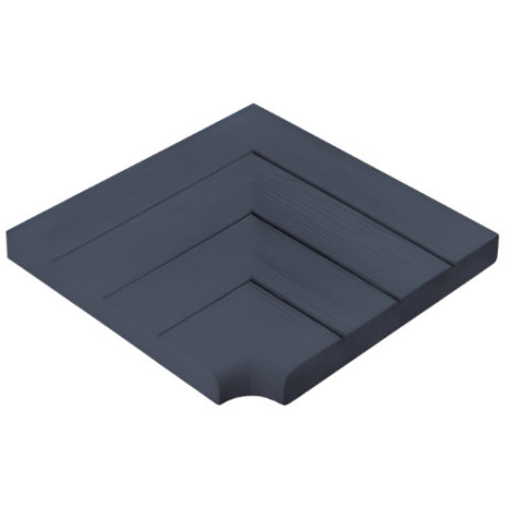 Margelle en pierre reconstituée angle rentrant aspect bois 33,5 x 33,5 x 3,5 cm anthracite - Qualité Image IA Margelle en pierre reconstituée angle rentrant aspect bois 33,5 x 33,5 x 3,5 cm anthracite - Qualité Image IA