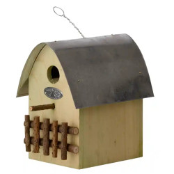 Nichoir à oiseaux décoratif pour mésanges et moineaux