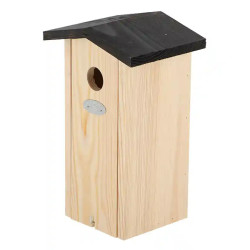 Nichoir de jardin pour mésanges et moineaux en bois