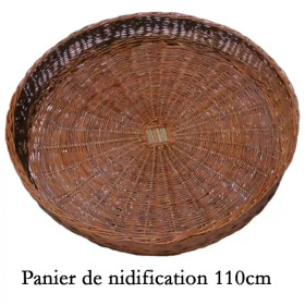 Panier de nidification pour cigognes en osier tressé – diamètre 110 cm